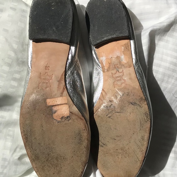 2025 Versus by VERSACE silver ballet city flats 38 - Picture 10 of 11